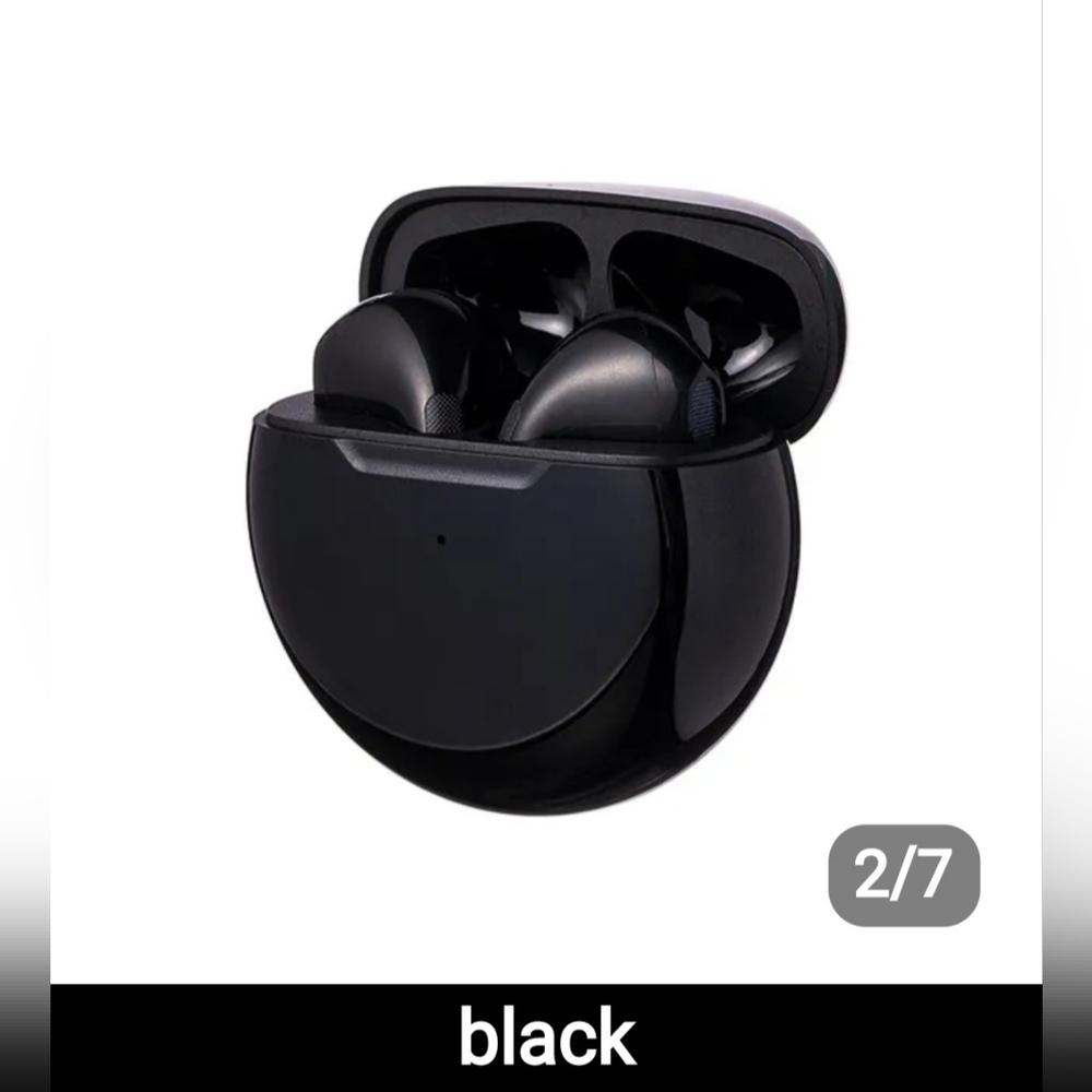 Pro 6 TWS Sport Bluetooth Earbuds with Mic & Magnetic Charging Case.